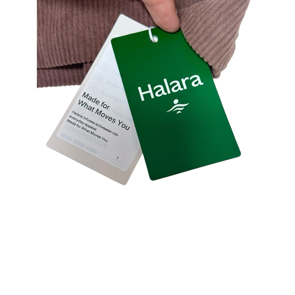 NEW HALARA High Waisted Cocoa Brown  A Line Mini Corduroy Skirt Skort XL X-LARGE - Picture 8 of 9